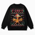 F-Caw-F Chicken Christmas 100% Cotton sweatshirt