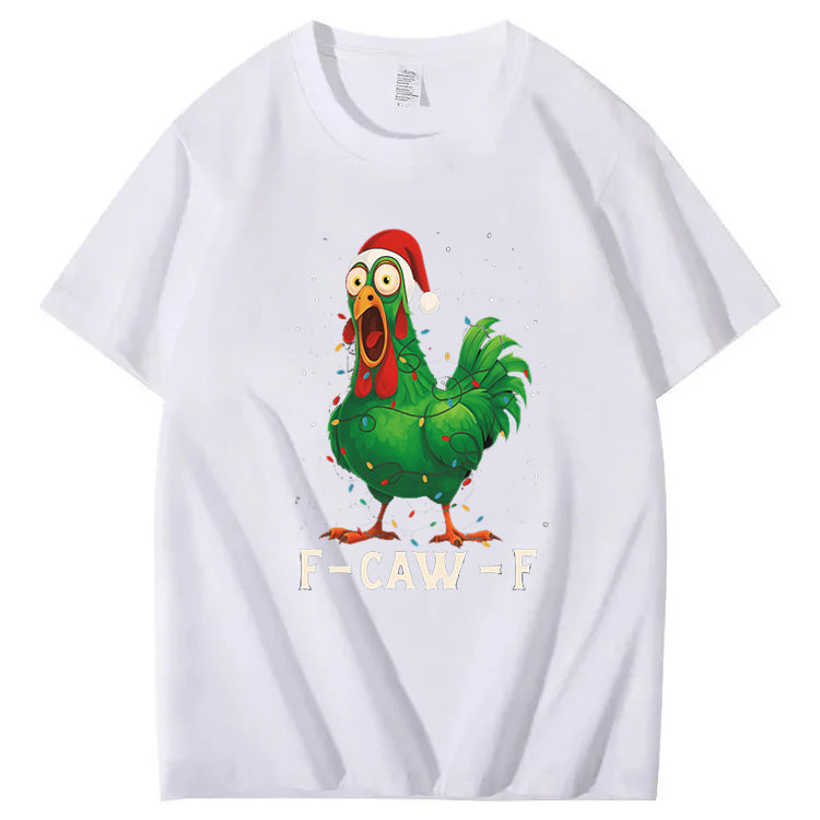 Merry Christmas F-Caw-F Chicken T shirt