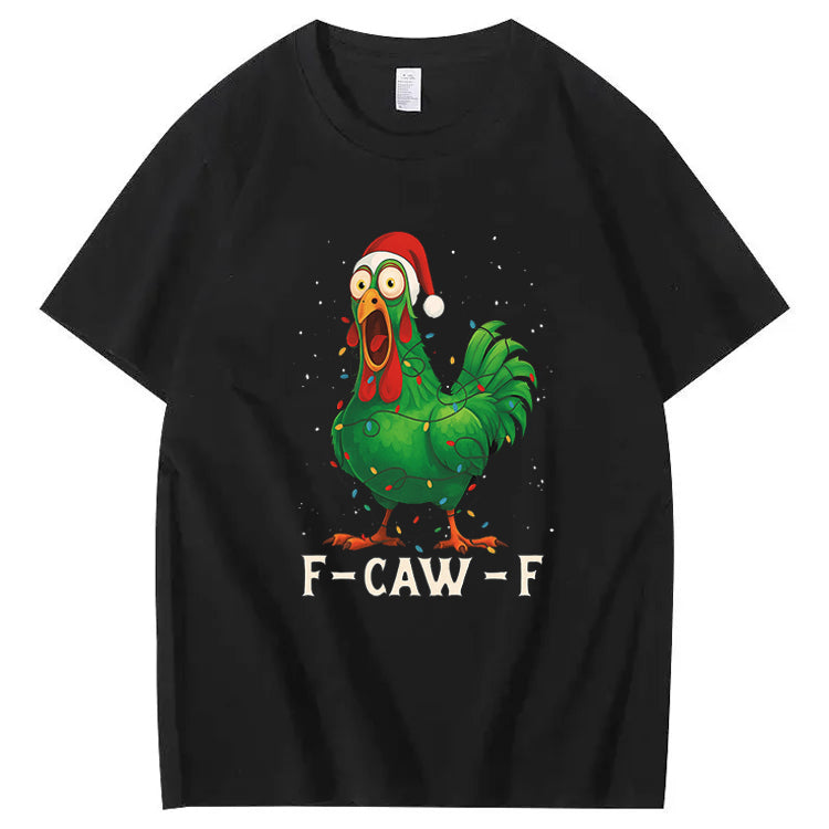 Merry Christmas F-Caw-F Chicken T shirt