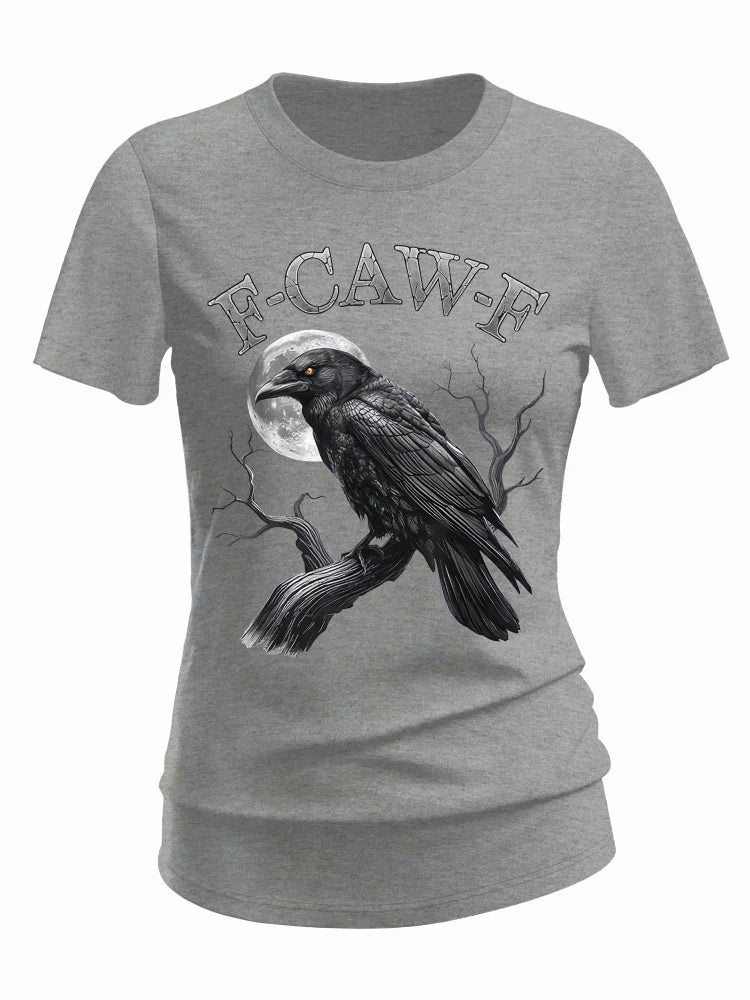 F-Caw-F Crow Cotton Blend T-Shirt