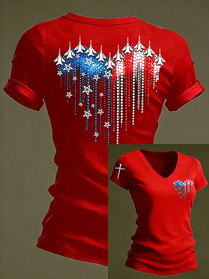 Women's 250th Anniversary Printed Casual T-shirt