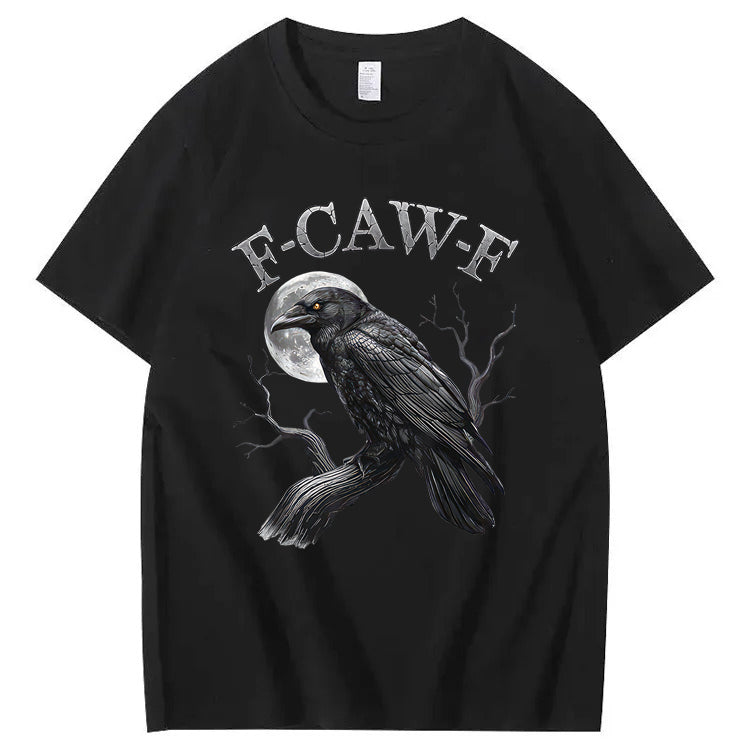 F-Caw-F Crow 100% Cotton T-Shirt