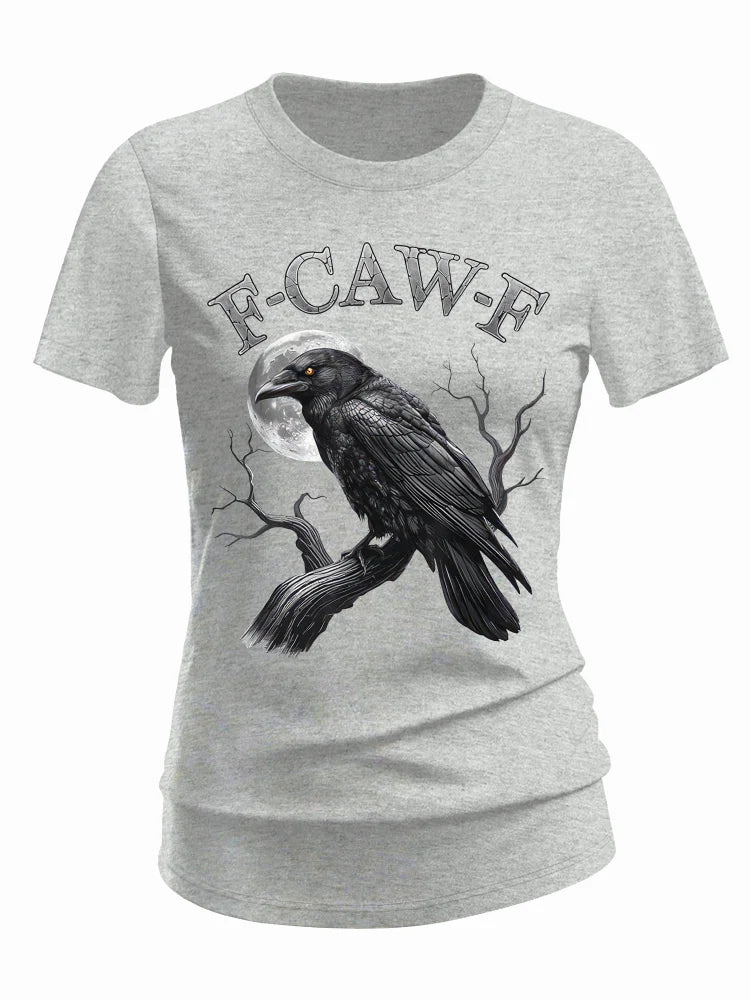 F-Caw-F Crow Cotton Blend T-Shirt