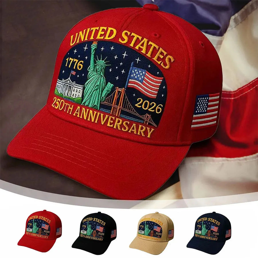 Unisex Independence Day, United States Flag, Statue Of Liberty Print Celebration, Commemorative Casual Baseball Cap