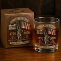 Limited Edition 2026 USA 250th Anniversary Commemorative Glass – 1776-2026 Heritage Edition