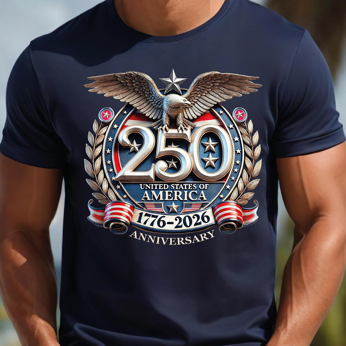 250th Anniversary Celebration Printed Unisex T-shirt in the United States