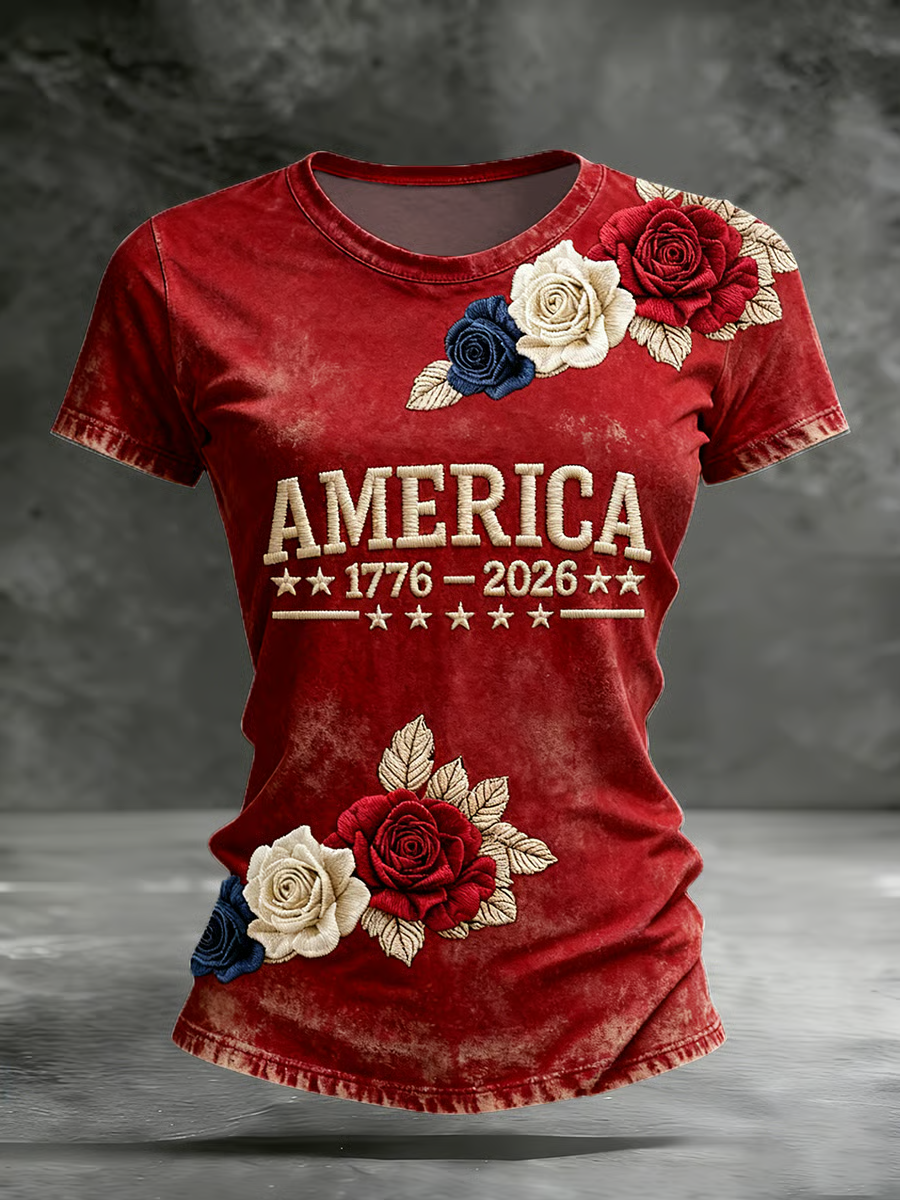 Women's America 250th Anniversary Print T-Shirt