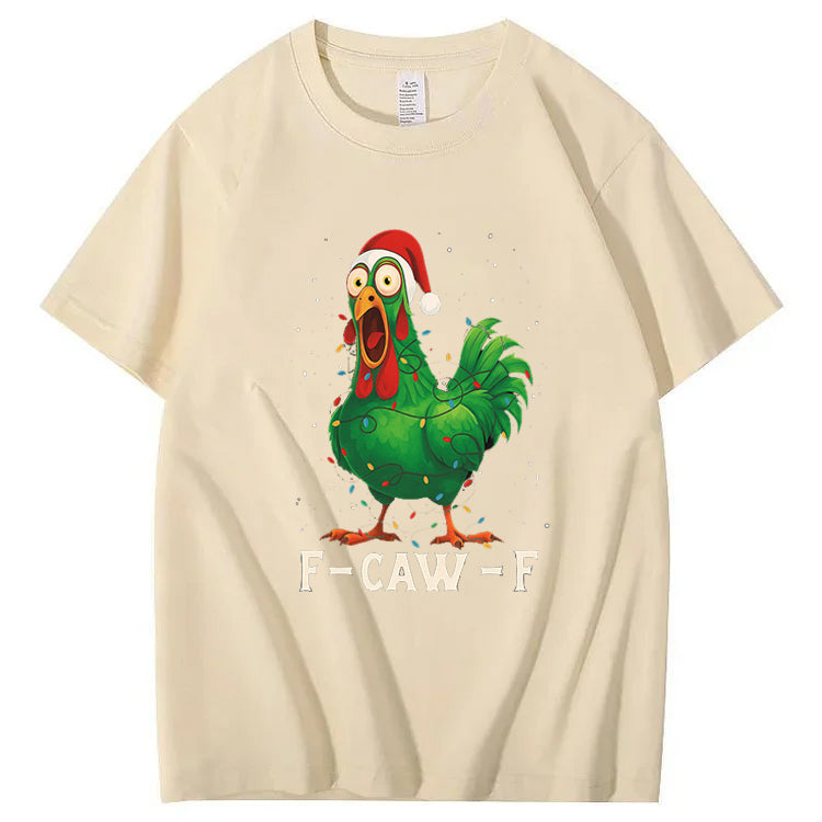 Merry Christmas F-Caw-F Chicken T shirt