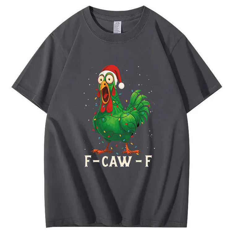 Merry Christmas F-Caw-F Chicken T shirt