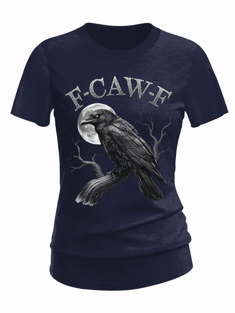F-Caw-F Crow Cotton Blend T-Shirt