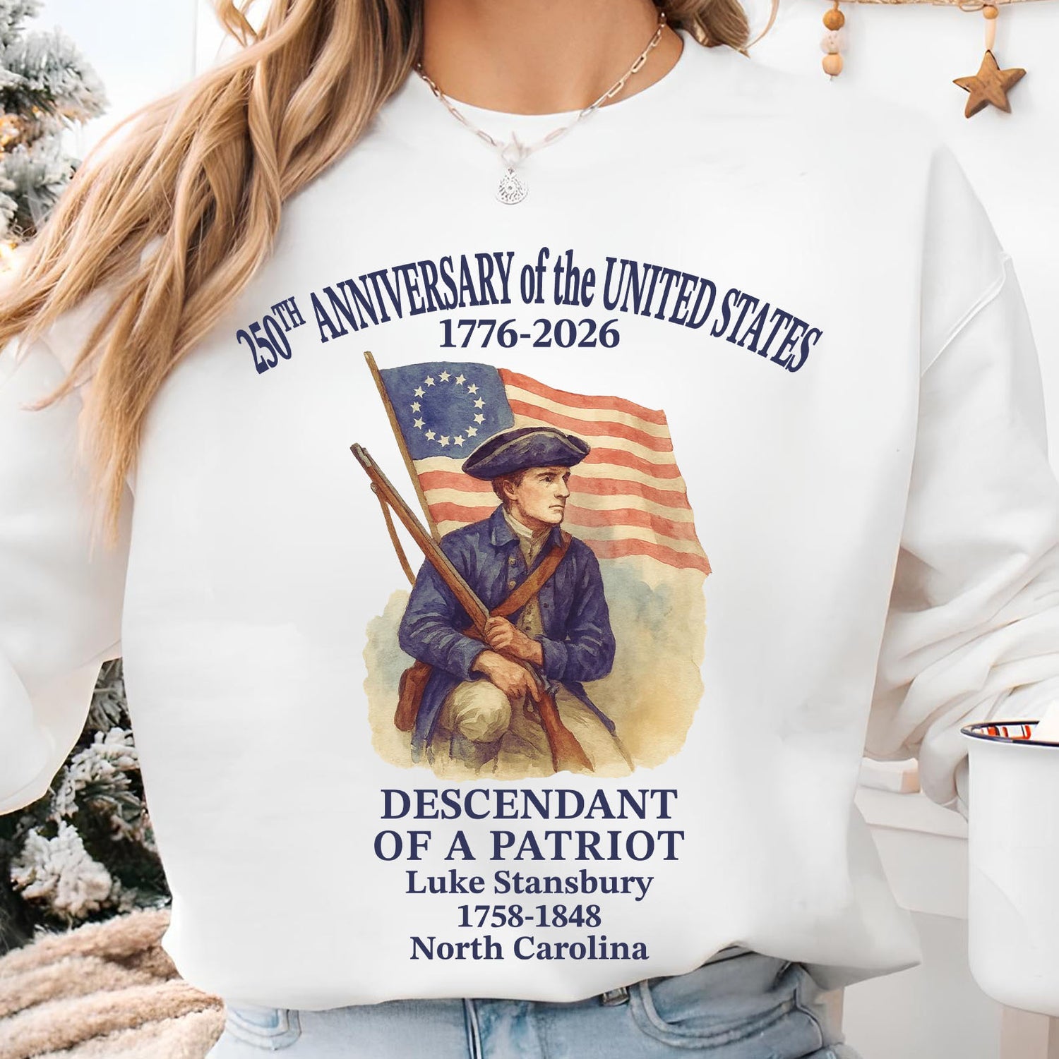 Women's Casual Personalized 250 Year American Hoodie