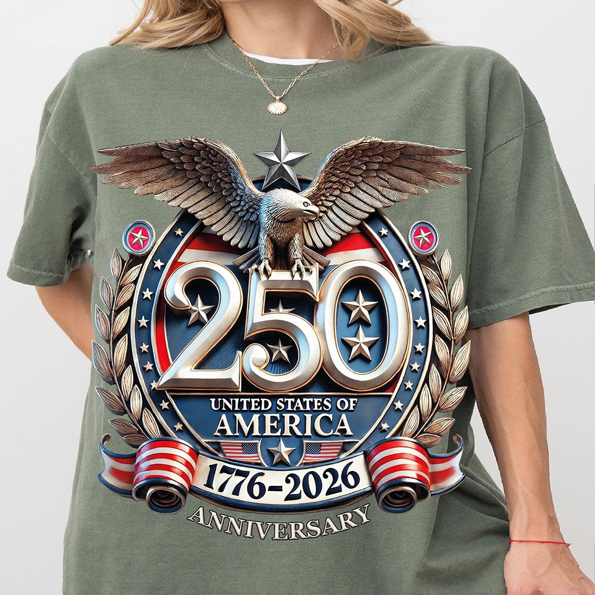 250th Anniversary Celebration Printed Unisex T-shirt in the United States