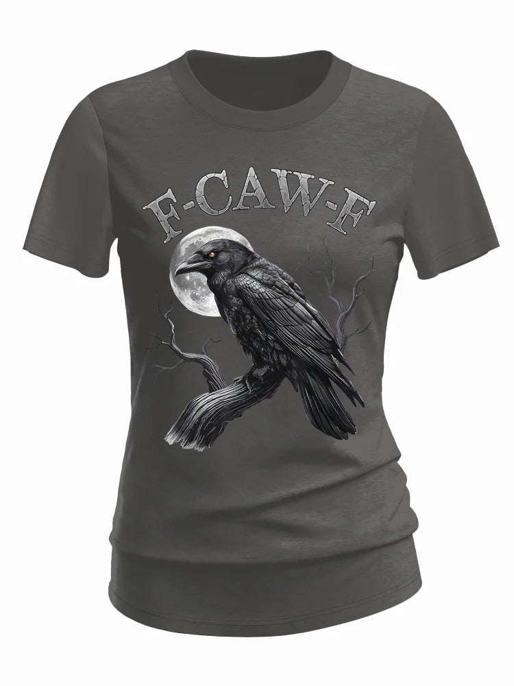 F-Caw-F Crow Cotton Blend T-Shirt
