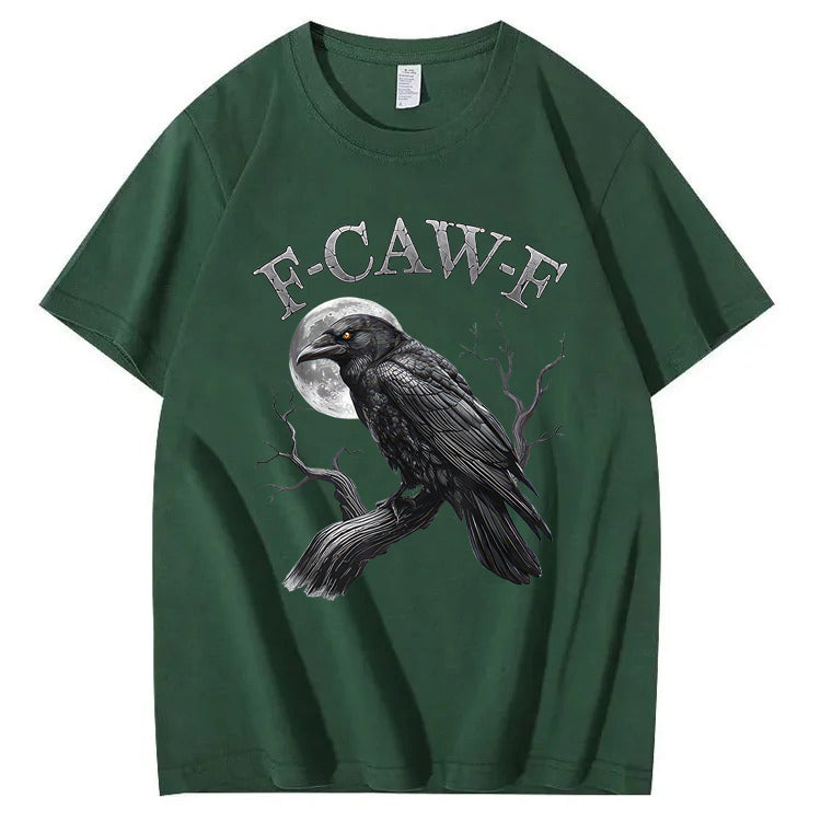 F-Caw-F Crow 100% Cotton T-Shirt