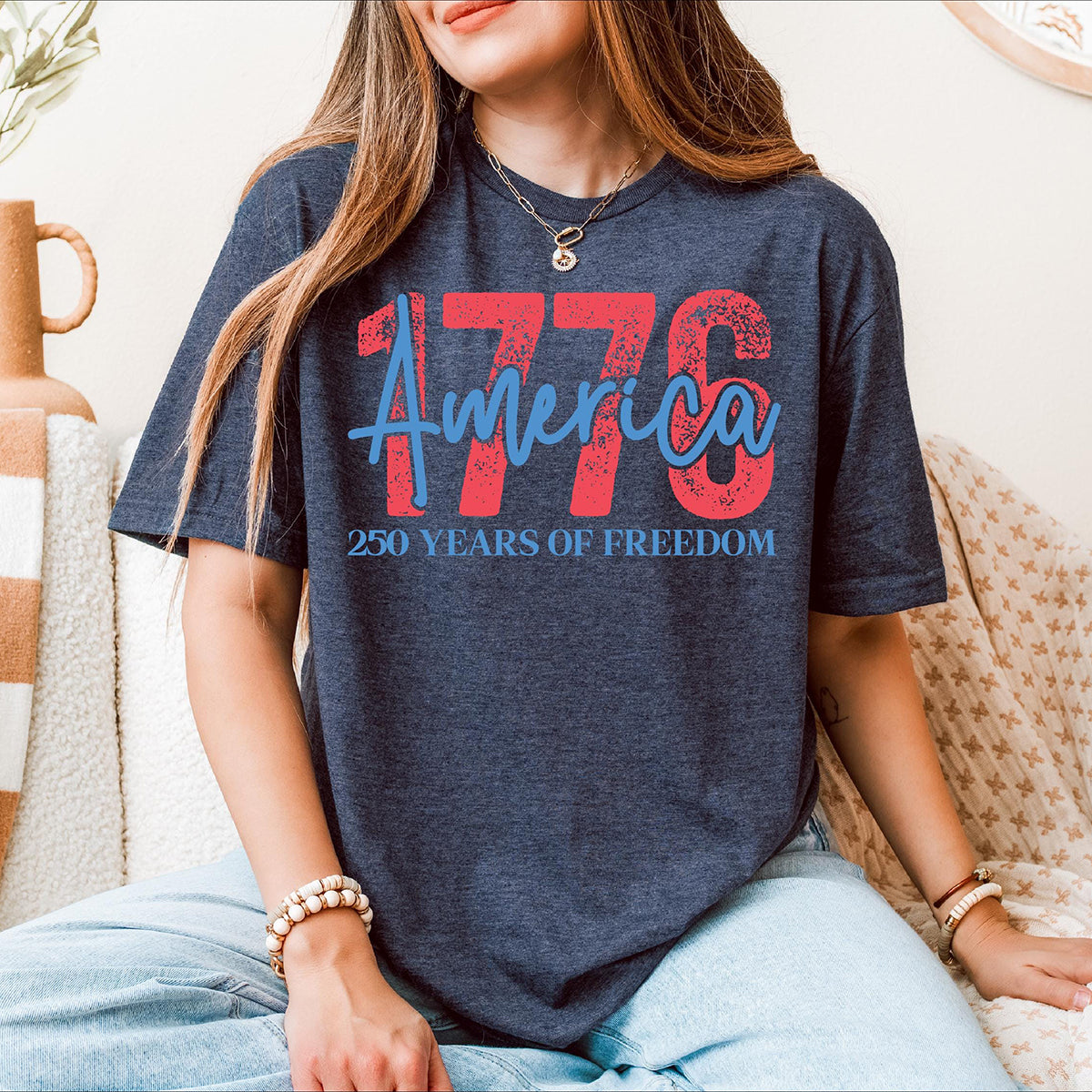 American 1776 T-Shirt _ 250 Years Of Freedom T-Shirt