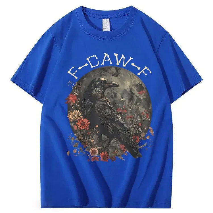 F-Caw-F Crow Raven 100% Cotton T-Shirt