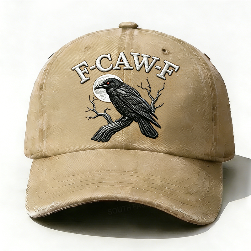 F-CAW-F Rooster Funny Embroidery Hat