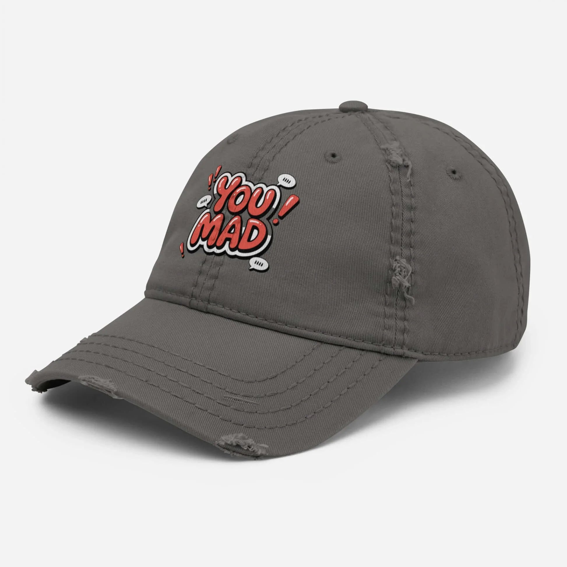 DUO MODERN "You Mad" Distressed Cap