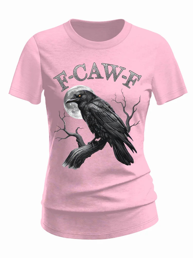 F-Caw-F Crow Cotton Blend T-Shirt