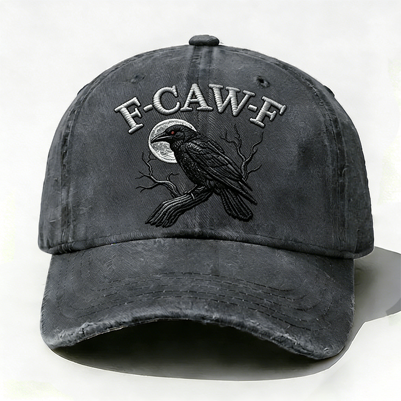 F-CAW-F Rooster Funny Embroidery Hat