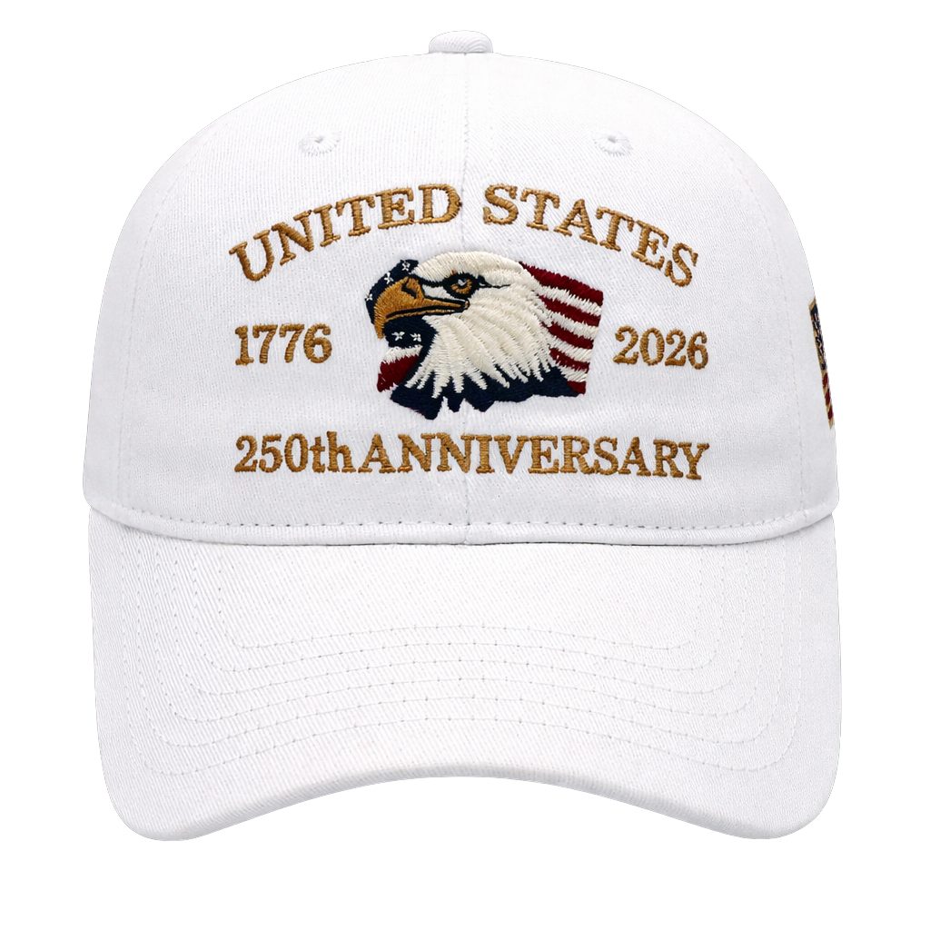 Exclusive USA 250th Anniversary Eagle Cap (1776–2026) —  Embroidered