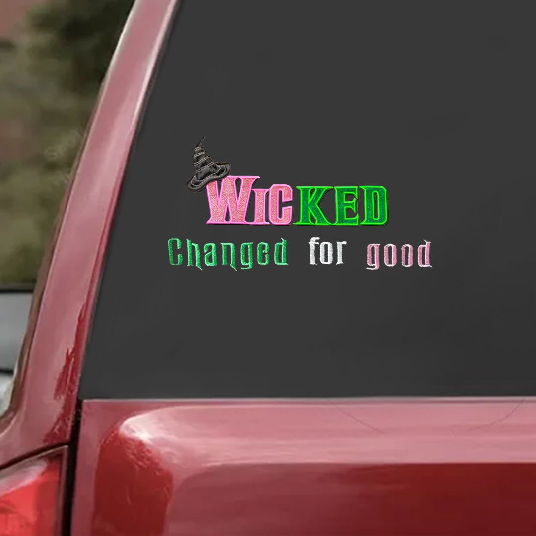 Wicked Changed For Good Hat Sticker
