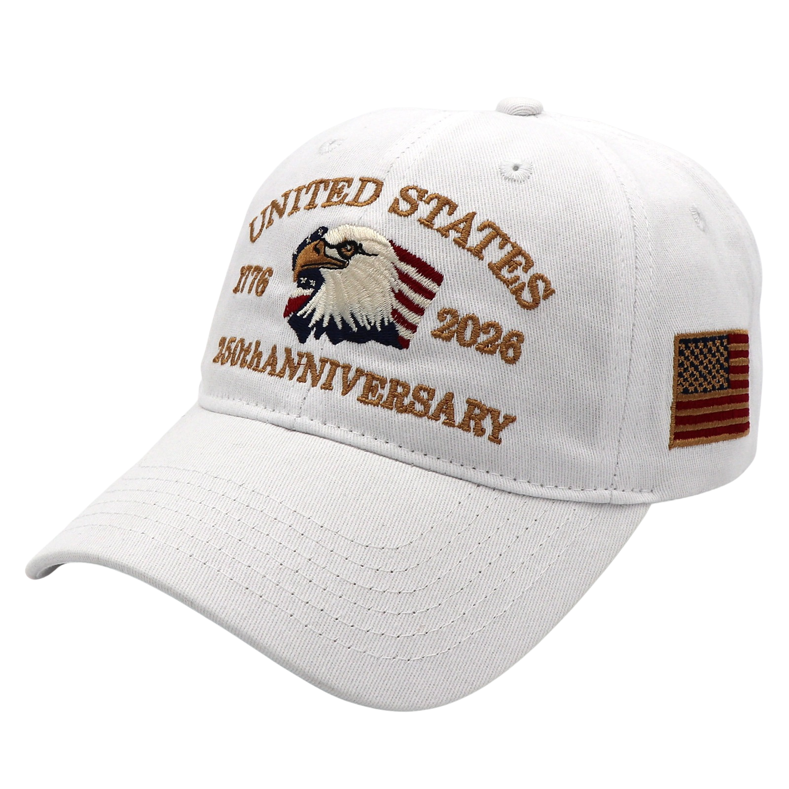 Exclusive USA 250th Anniversary Eagle Cap (1776–2026) —  Embroidered