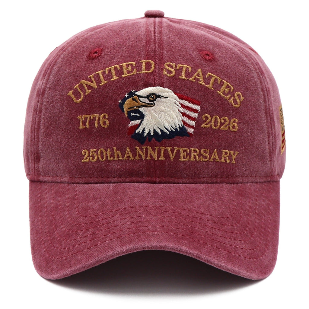 Exclusive USA 250th Anniversary Eagle Cap (1776–2026) —  Embroidered