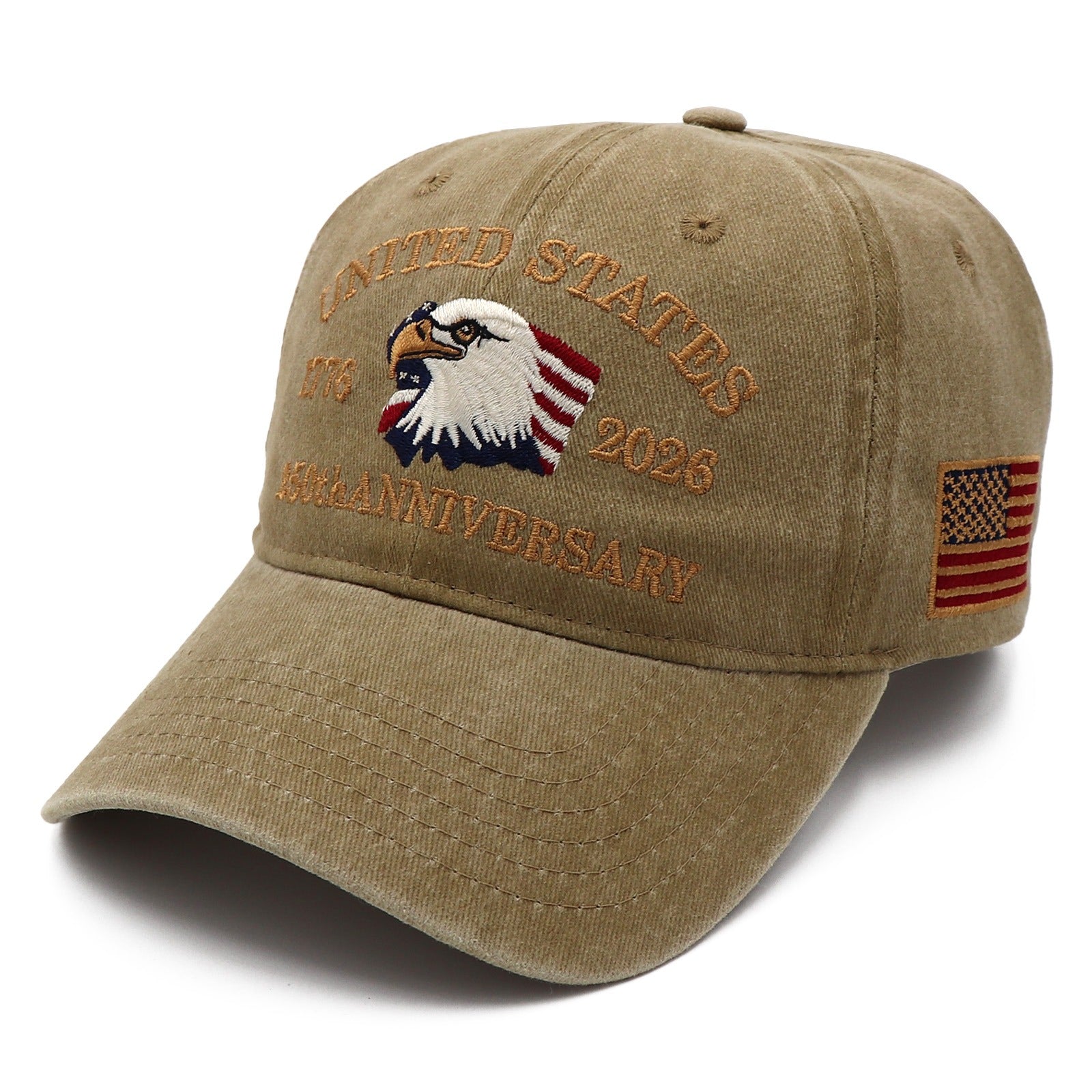 Exclusive USA 250th Anniversary Eagle Cap (1776–2026) —  Embroidered