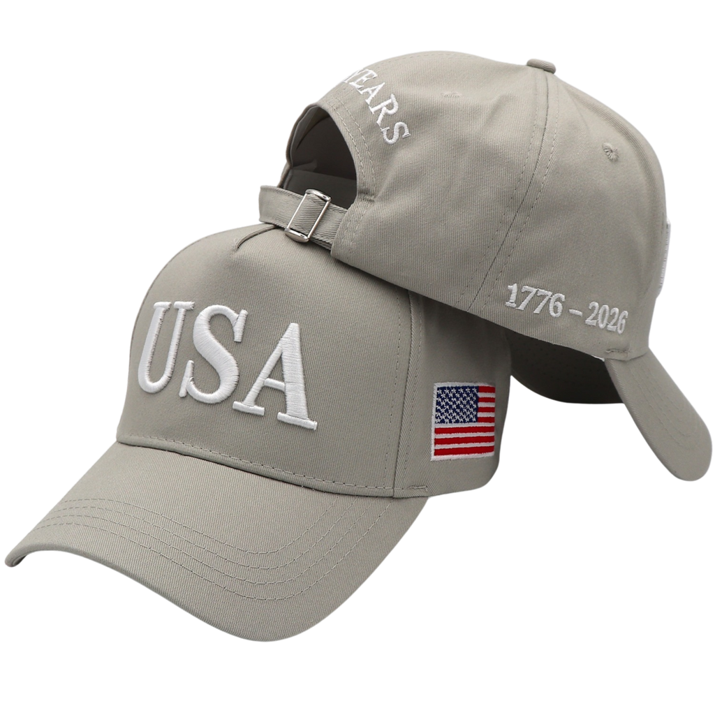 USA 250th Anniversary Hat (1776–2026) — Embroidered Semiquincentennial Cap