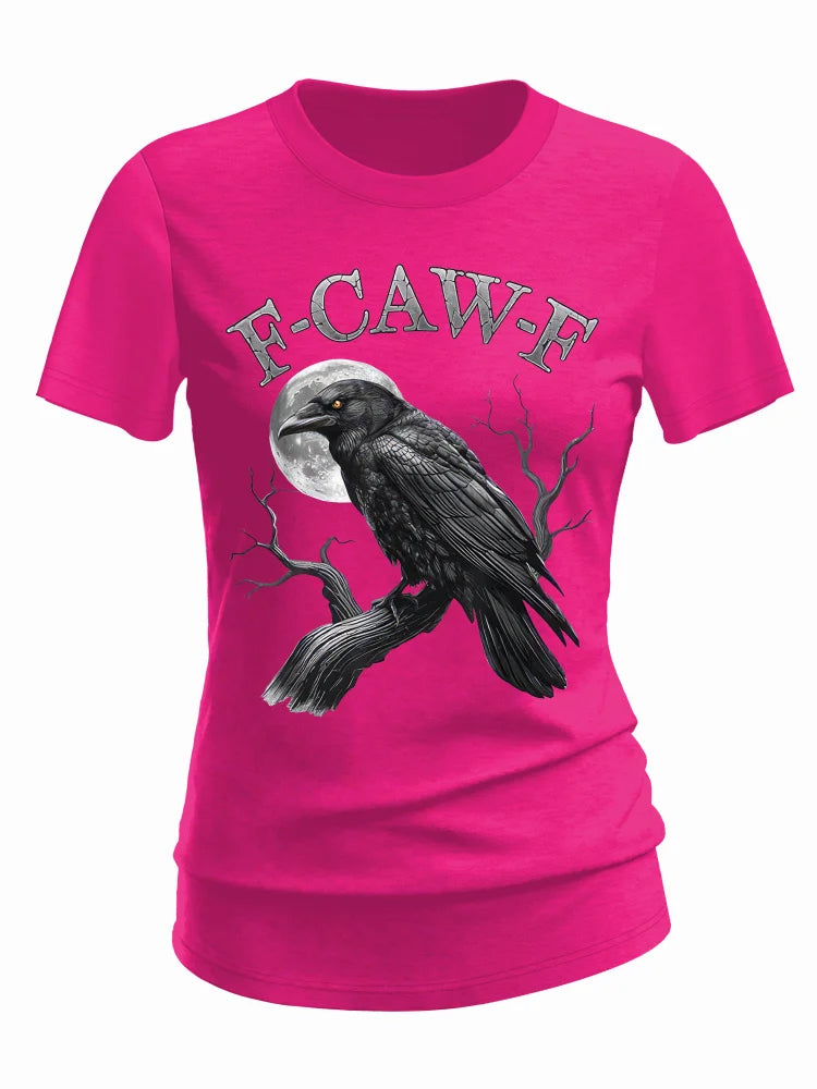 F-Caw-F Crow Cotton Blend T-Shirt