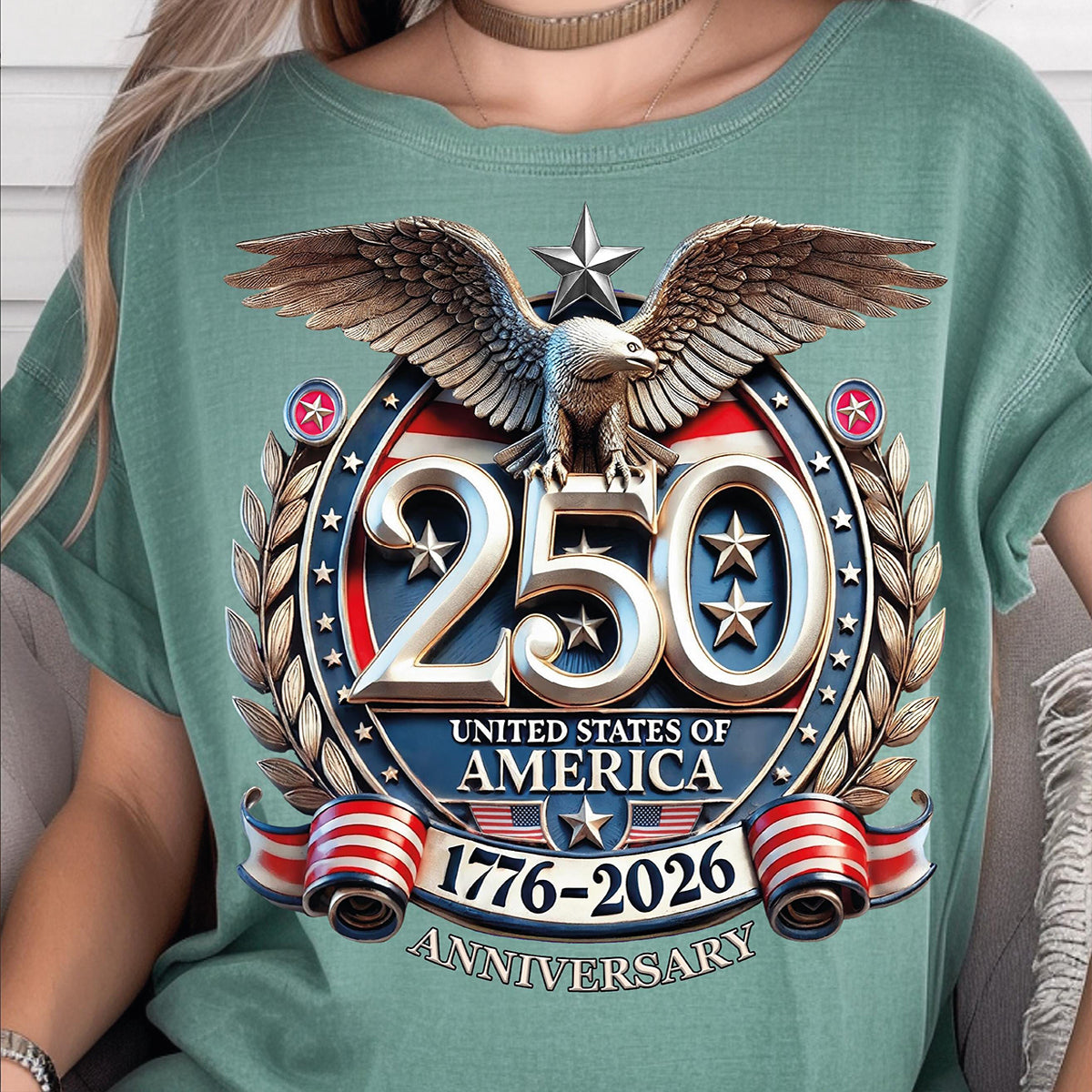 250th Anniversary Celebration Printed Unisex T-shirt in the United States