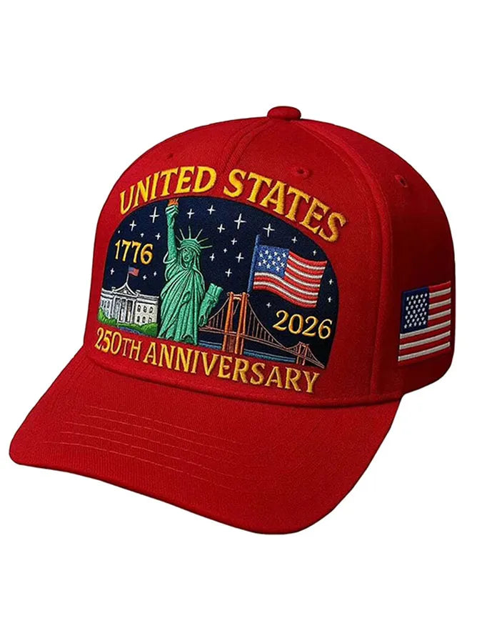 Unisex Independence Day, United States Flag, Statue Of Liberty Print Celebration, Commemorative Casual Baseball Cap