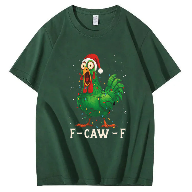Merry Christmas F-Caw-F Chicken T shirt