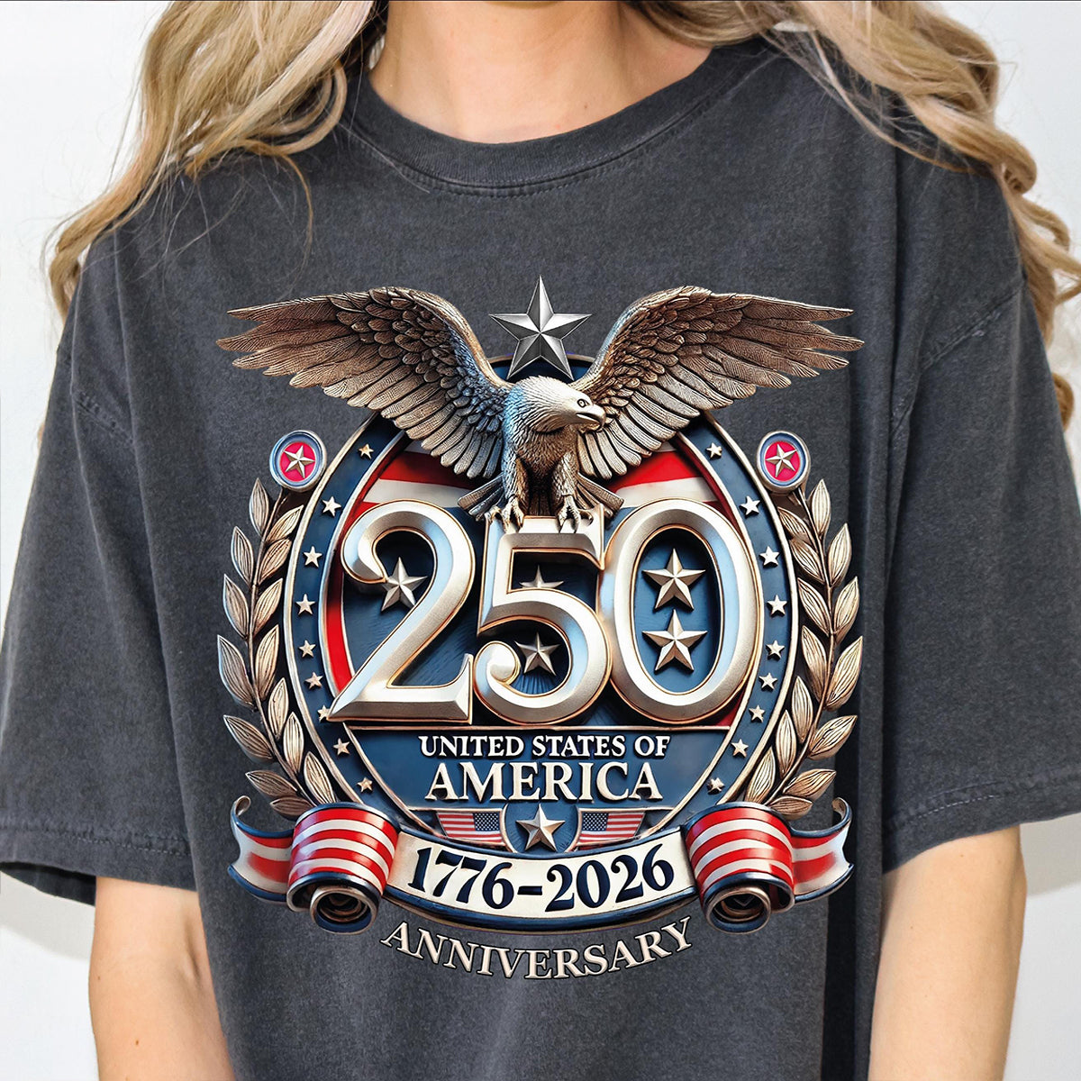 250th Anniversary Celebration Printed Unisex T-shirt in the United States