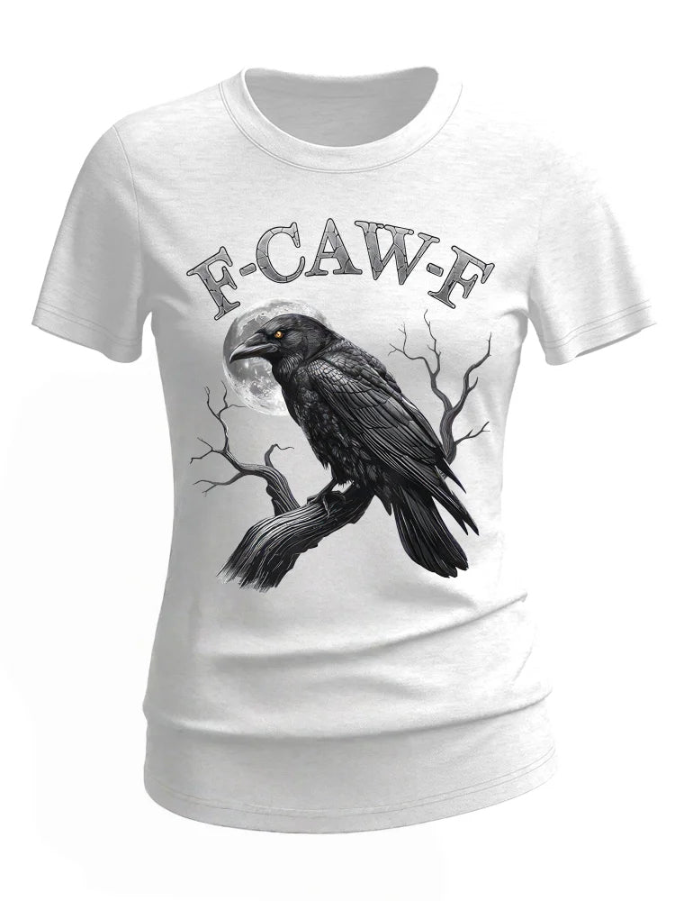 F-Caw-F Crow Cotton Blend T-Shirt