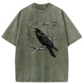 F-Caw-F Crow Washed Cotton T-Shirt
