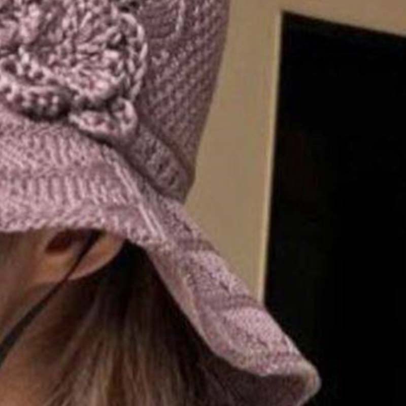 🌸 Women's Crochet Bucket Hat with Flower Accent – Last Day Limited Time Offer!